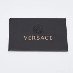 Versace Black Leather Medusa Flap Continental Wallet