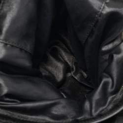 Versace Black Signature Fabric and Patent Leather Chain Tote