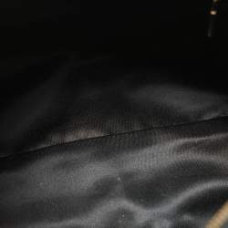 Versace Black/Gold Signature Fabric and Leather Studded Snap Out Of It Satchel