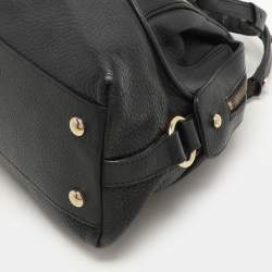 Versace Black Leather Satchel