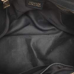Versace Black Leather Satchel