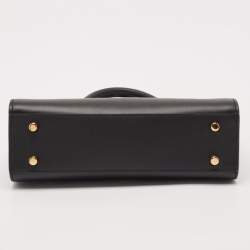 Pre Owned Versace Black Leather Small Medusa '95 Tote