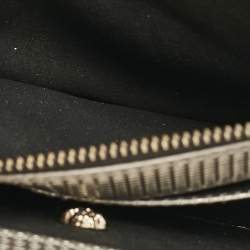 Pre Owned Versace Light Gold Embossed Leather Medusa Chain Shoulder Bag