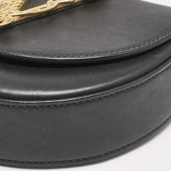 Versace Black Leather Virtus Convertible Belt Bag