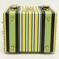 Versace Multicolor Striped Leather Medusa Vanity Box