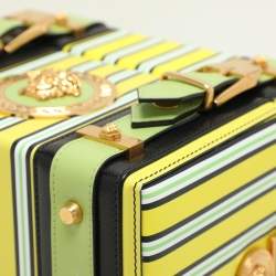 Versace Multicolor Striped Leather Medusa Vanity Box