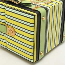 Versace Multicolor Striped Leather Medusa Vanity Box