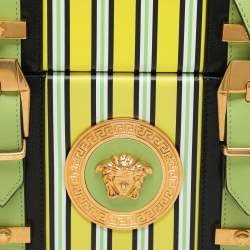 Versace Multicolor Striped Leather Medusa Vanity Box