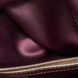 Versace Metallic Greca Embossed Leather Zip Chain Tote
