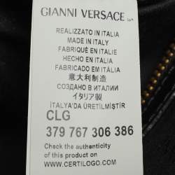 Versace Multicolor Baroque Print Fabric Tote