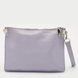 Versace Lavender Leather Medusa Shoulder Bag
