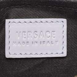 Versace Lavender Leather Medusa Shoulder Bag