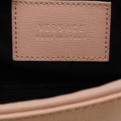 Versace Light Pink Leather Medusa Palazzo Camera Crossbody Bag