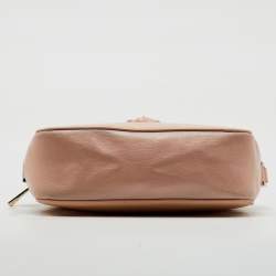 Versace Light Pink Leather Medusa Palazzo Camera Crossbody Bag