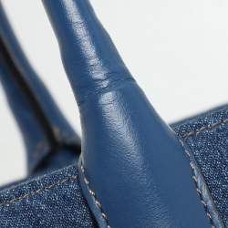 Versace Blue Denim Small La Medusa Tote