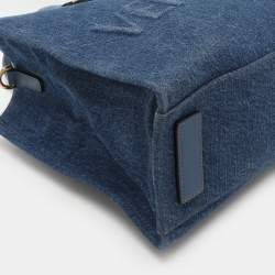 Versace Blue Denim Small La Medusa Tote