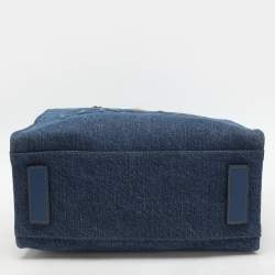 Versace Blue Denim Small La Medusa Tote