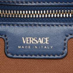 Versace Blue Denim Small La Medusa Tote