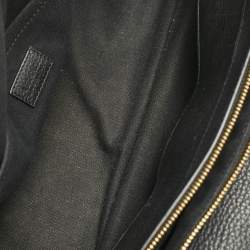 Versace Black Leather La Medusa Shopper Tote