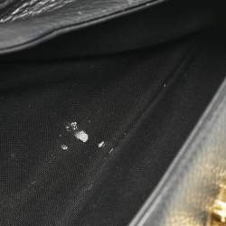 Versace Black Leather La Medusa Shopper Tote