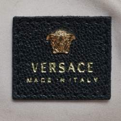Pre Owned Versace Black Leather Medusa Camera Crossbody Bag