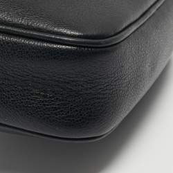 Pre Owned Versace Black Leather Medusa Camera Crossbody Bag