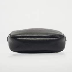 Pre Owned Versace Black Leather Medusa Camera Crossbody Bag