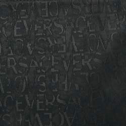 Pre Owned Versace Black Jacquard Fabric Pochette Bag