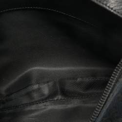 Pre Owned Versace Black Jacquard Fabric Pochette Bag