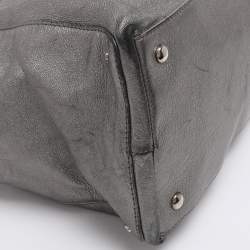 Pre Owned Versace Metallic Leather Chain Shoulder Bag