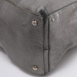 Pre Owned Versace Metallic Leather Chain Shoulder Bag