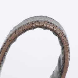 Pre Owned Versace Metallic Leather Chain Shoulder Bag