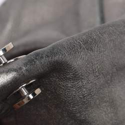 Pre Owned Versace Metallic Leather Chain Shoulder Bag