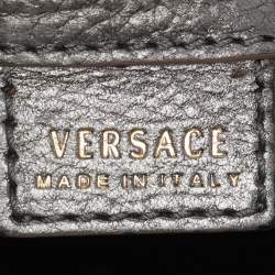 Pre Owned Versace Metallic Leather Chain Shoulder Bag