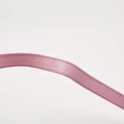 Pre Owned Versace Pink Leather Medusa Boston Bag