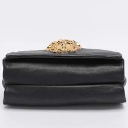 Pre Owned Versace Black Leather Palazzo Sultan Shoulder Bag