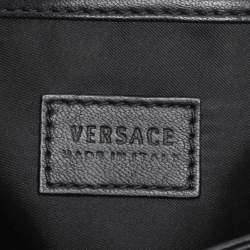 Pre Owned Versace Black Leather Palazzo Sultan Shoulder Bag