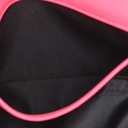 Pre Owned Versace Pink Leather Vanitas Chain Clutch