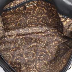 Pre Owned Versace Black Quilted Leather Calliope Vanitas Shoulder Bag