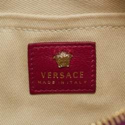 Pre Owned Versace Pink Python Palazzo Medusa Camera Crossbody Bag