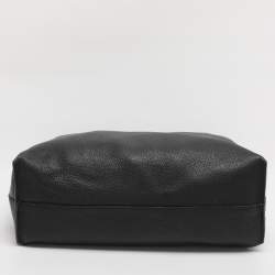 Pre Owned Versace Black Leather Palazzo Shopper Tote