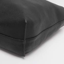 Pre Owned Versace Black Leather Palazzo Shopper Tote