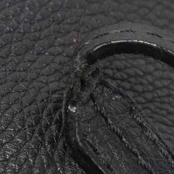 Pre Owned Versace Black Leather Palazzo Shopper Tote