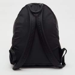 Pre Owned Versace Black Nylon La Medusa Backpack