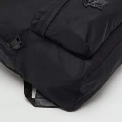 Pre Owned Versace Black Nylon La Medusa Backpack