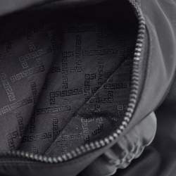 Pre Owned Versace Black Nylon La Medusa Backpack