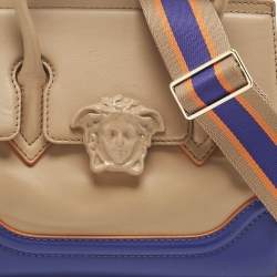 Pre Owned Versace Tricolor Leather Palazzo Empire Tote