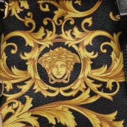 Pre Owned حقيبة يد في�رساتشي باروكو قماش مطلي أصفر/أسود