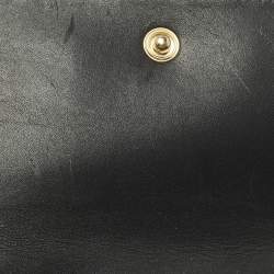 مملوكة مسبقًا محفظة فرساتشي فرنسية جلد أسود مدوسا