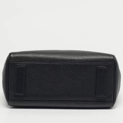 Pre Owned حقيبة فيرساتشي لاميدوسا يد علوية جلدية سوداء مغلفة بجلد